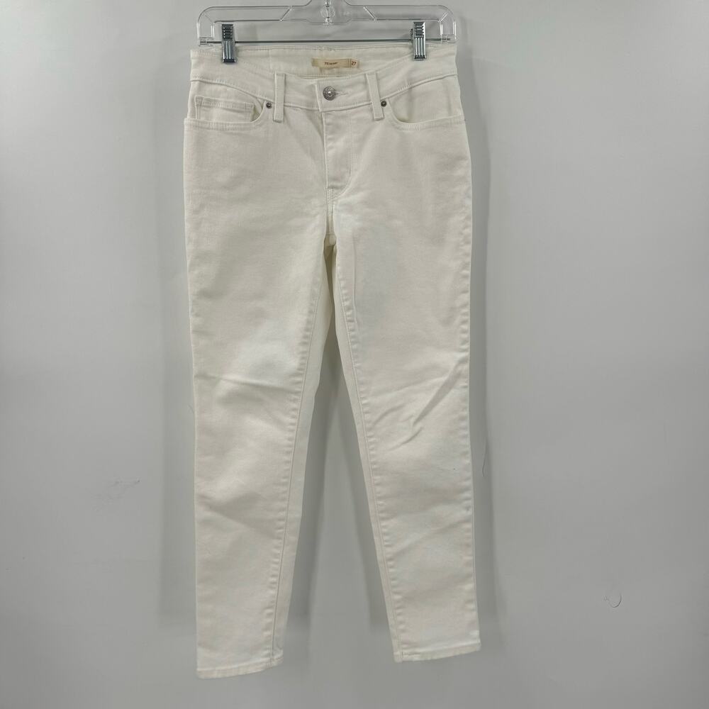 Levis white 711 Skinny jeans